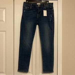 NWT Frame Le Garçon Size 28 Dark Wash Skinny Ankle Jeans Denim Straight